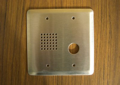 Brushed Stainless Steel Intercom Cover Plate